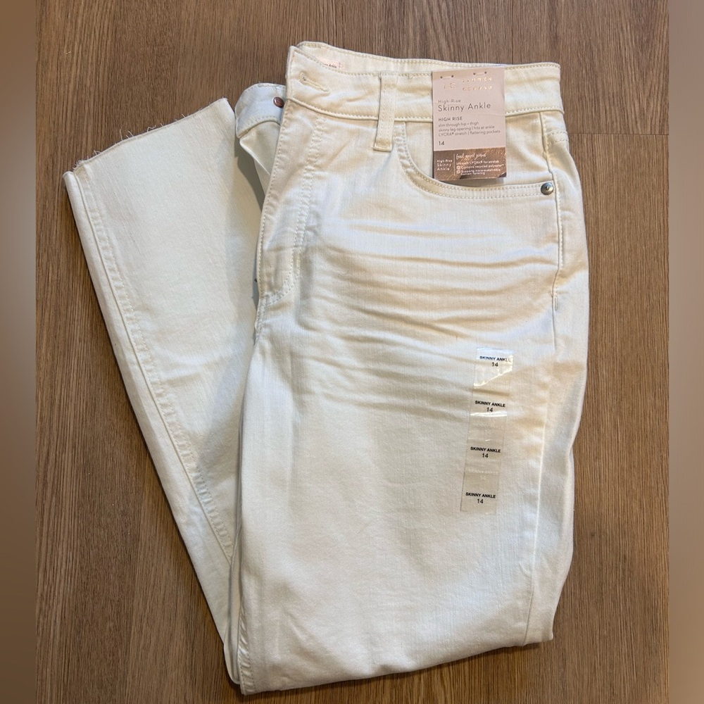 High Rise skinny ankle jeans